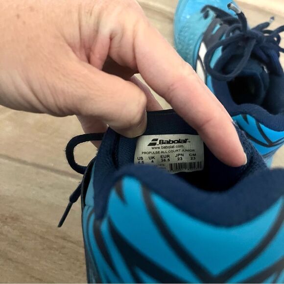 BABOLAT Propulse AC Blue Junior Sneakers Size 4.5 - Picture 8 of 8